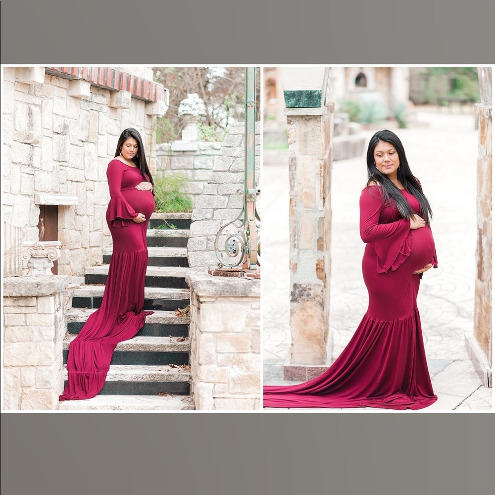 Chicaboo (Juliet) Bell Sleeve Maternity Gown